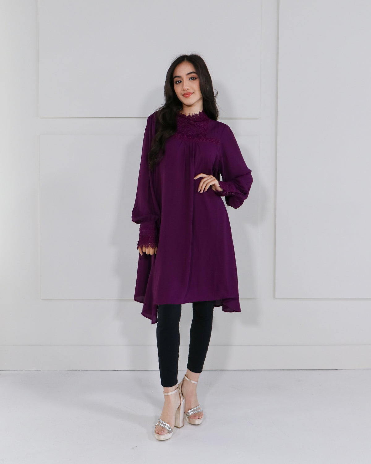 Purple Lace Tunic